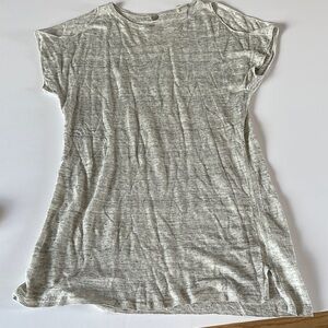 Margaret O'Leary Gray Cap Sleeve Relaxed T-Shirt